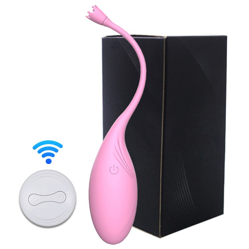 รีโมทคอนโทรลไร้สาย การออกกำลังกายแบบรัดรูป ไข่สั่น 10 สปีด G-Spot Clit Vibrator สำหรับผู้หญิง ช่องคลอดกระตุ้น เซ็กส์ทอยสำหรับผู้ใหญ่