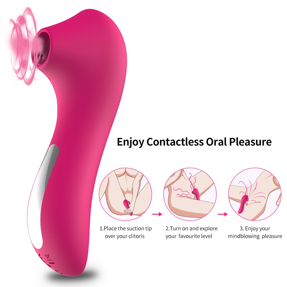 ช่องคลอดดูด Vibrator เพศของเล่นสำหรับหญิงช่องปากลิ้นดูดเป่า Clitoris Masturbator ของเล่นเพศเร้าอารมณ์สำหรับผู้ใหญ่