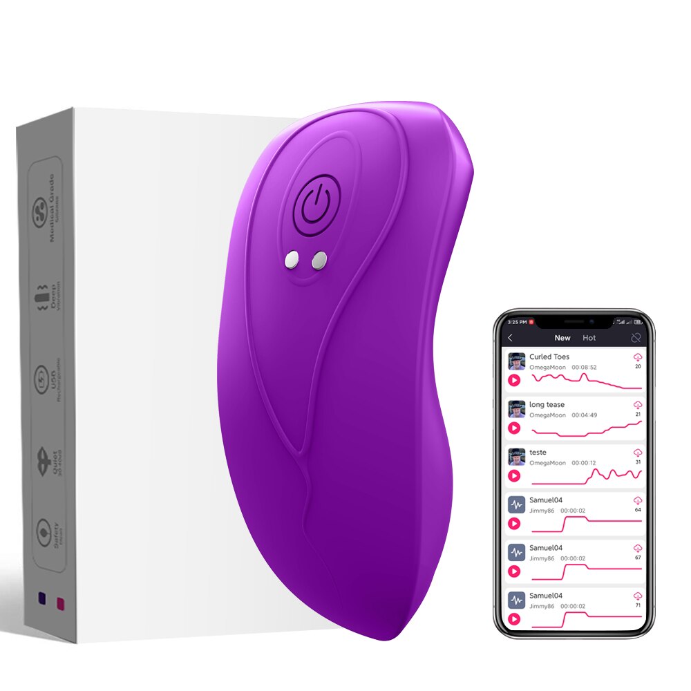 ผีเสื้อสวมใส่ Vibrator ไร้สายรีโมทแอปกางเกง Dildo Vibrator สำหรับผู้หญิง Clitoral Stimulator นวดเร้าอารมณ์เซ็กซ์ทอย