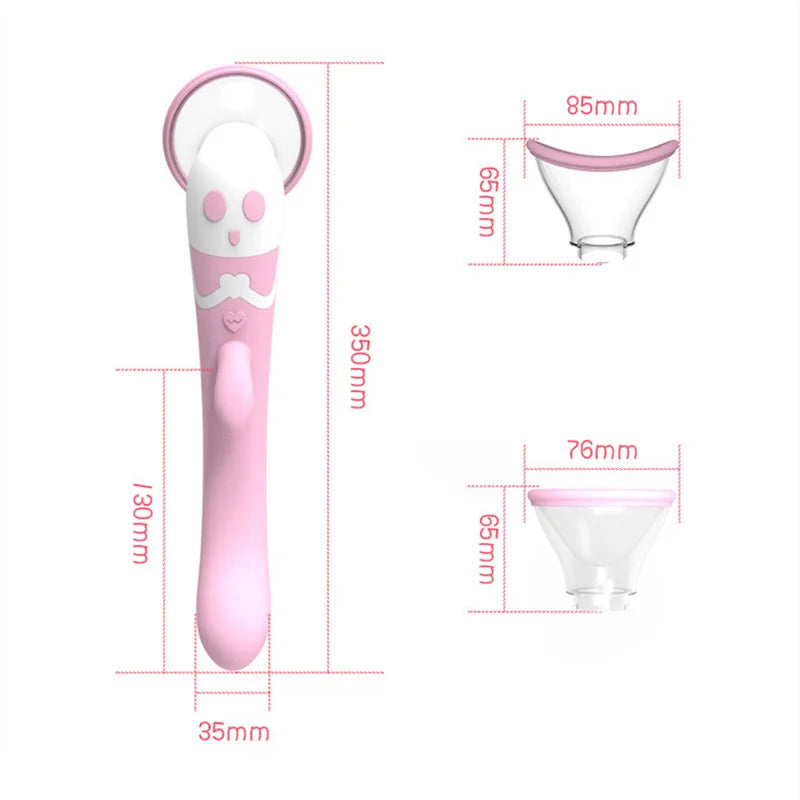 เครื่องนวดสั่นเลียคลิทอริสและของเล่นเลียคลิตอริส G-Spot ดูด เครื่องทำความร้อน การสั่นสะเทือนของผู้หญิงถึงจุดสุดยอดของหัวนม