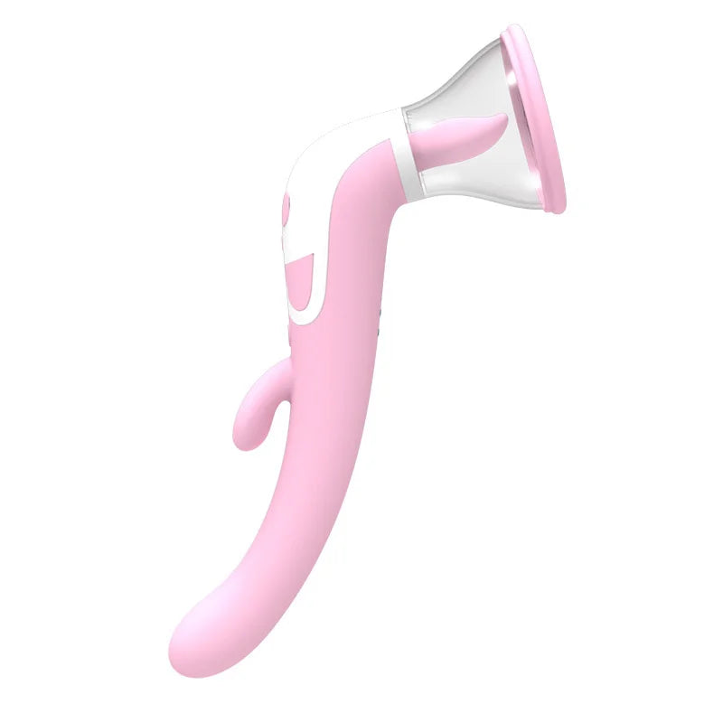 เครื่องนวดสั่นเลียคลิทอริสและของเล่นเลียคลิตอริส G-Spot ดูด เครื่องทำความร้อน การสั่นสะเทือนของผู้หญิงถึงจุดสุดยอดของหัวนม