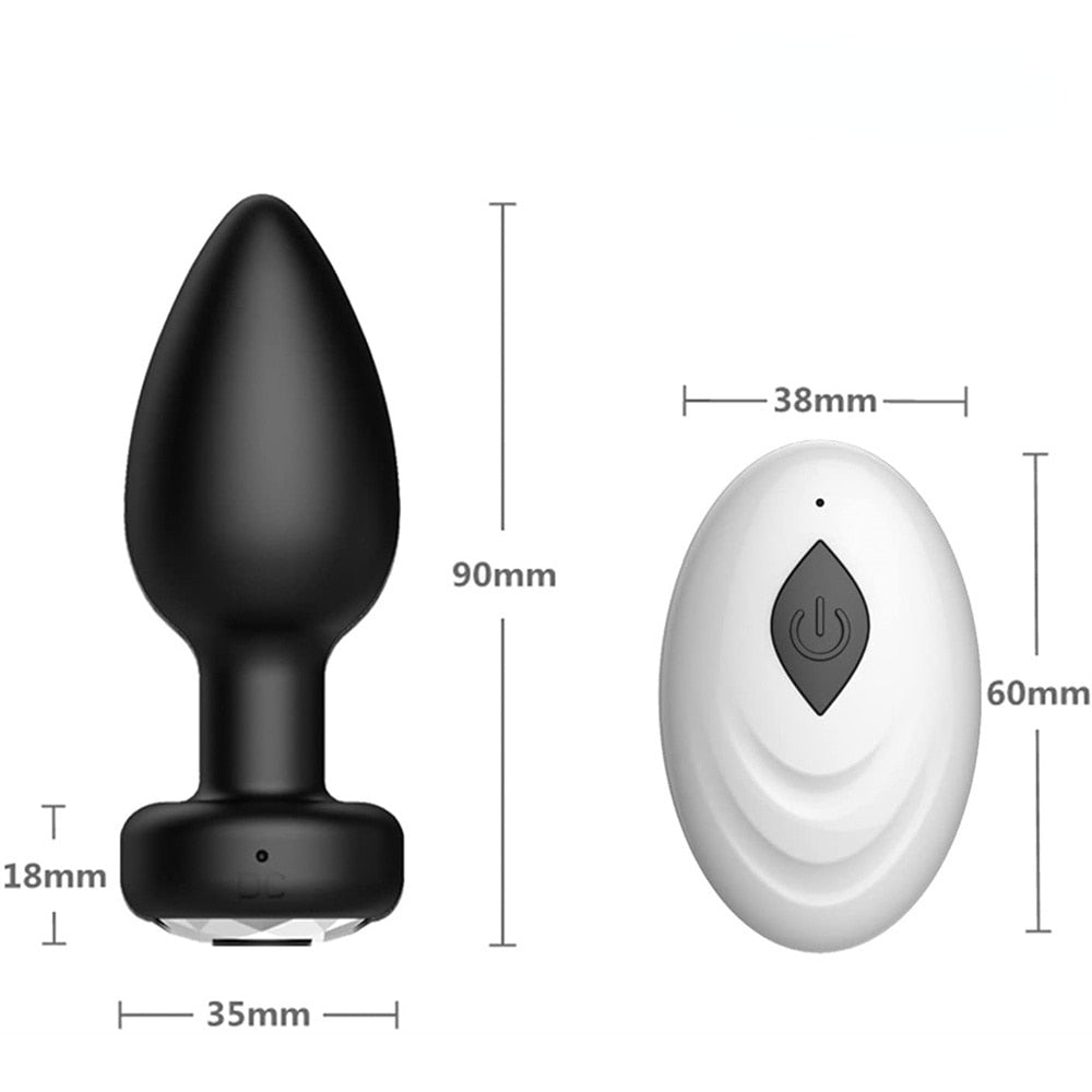 Vibrator Plug Anal Female Vibrators Male Wireless Prostate Anus Plug Portable Gay Sex Toys Waterproof Massager Couple 10 Modes