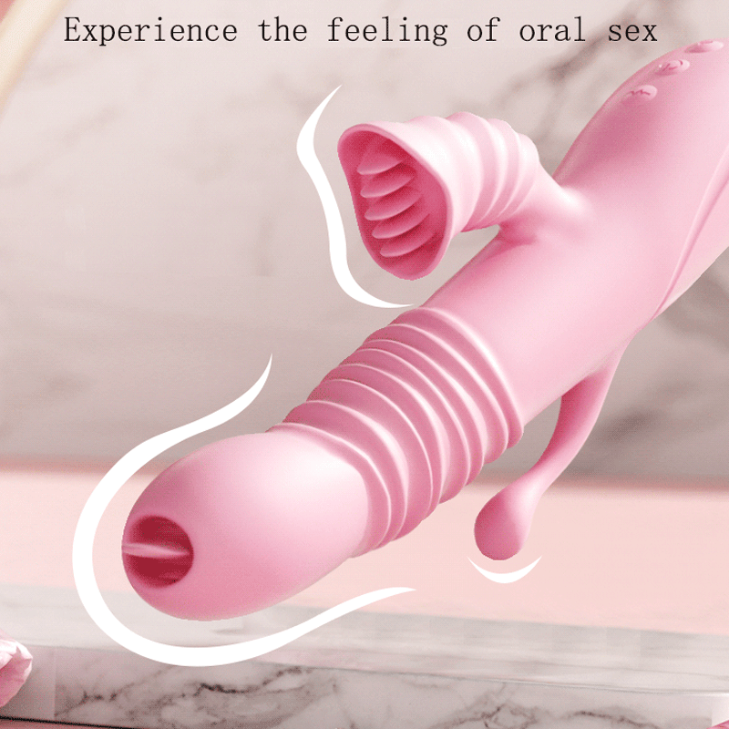 Vibrator ลิ้นเลียแบบยืดหดได้ กระตุ้นทวารหนักสำหรับผู้หญิง เครื่องช่วยสำเร็จความใคร่ทางช่องปากสำหรับผู้หญิง ผลิตภัณฑ์สำหรับผู้ใหญ่ เซ็กส์ทอย