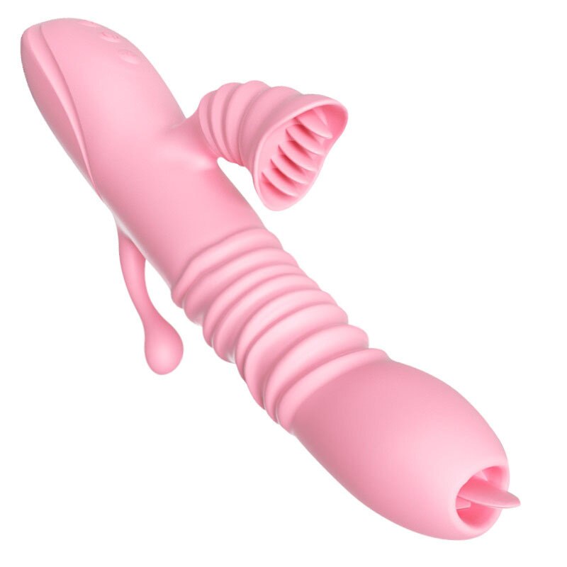 Vibrator ลิ้นเลียแบบยืดหดได้ กระตุ้นทวารหนักสำหรับผู้หญิง เครื่องช่วยสำเร็จความใคร่ทางช่องปากสำหรับผู้หญิง ผลิตภัณฑ์สำหรับผู้ใหญ่ เซ็กส์ทอย