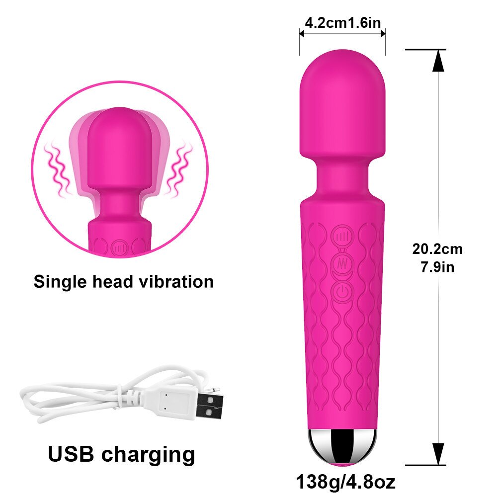 เครื่องสั่นสำหรับผู้หญิง Wand Av Stick Dildo Vibrator เซ็กซ์ทอยสำหรับผู้หญิงผู้ใหญ่ของเล่น Clitoris Stimulator G Spot Massager เซ็กซี่สินค้า