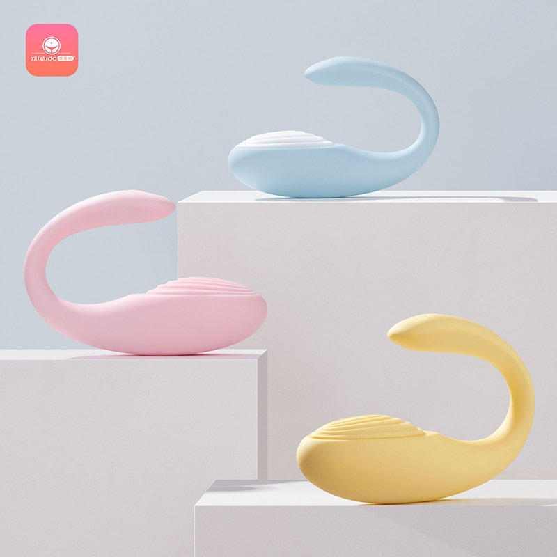 ไวเลส บลูทูธ G-Spot ดิลโด้ไวเบรเตอร์สำหรับผู้หญิง ควบคุมด้วยแอปจากระยะไกล ไข่สั่นแบบสวมใส่ ของเล่นทางเพศสำหรับผู้ใหญ่สำหรับผู้หญิง