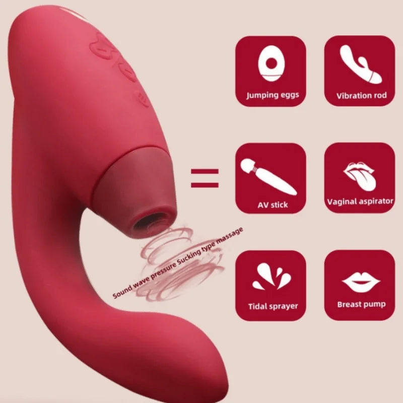 Womanizer Duo 10 โหมดการดูด & 14 ระดับความเข้มข้น อุปกรณ์กระตุ้นความรู้สึกทางเพศสำหรับกระตุ้นคลิตอริสและจุด G ชาร์จแม่เหล็ก IPX7