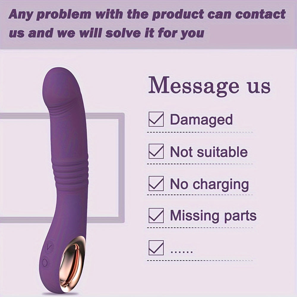 USB Rechargeable Dual Function Adult Toy: 10 Vibration and Stimulation Modes. Realistic Silicone Design. Suitable for Female and Couples