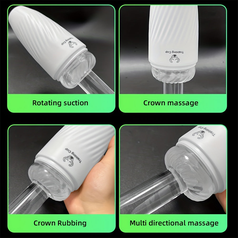 Male Masturbation Cup Soft Vagina Sex Toy Transparent Vagina Adult Endurance Training Adult Products Vacuum Pocket Cup Men