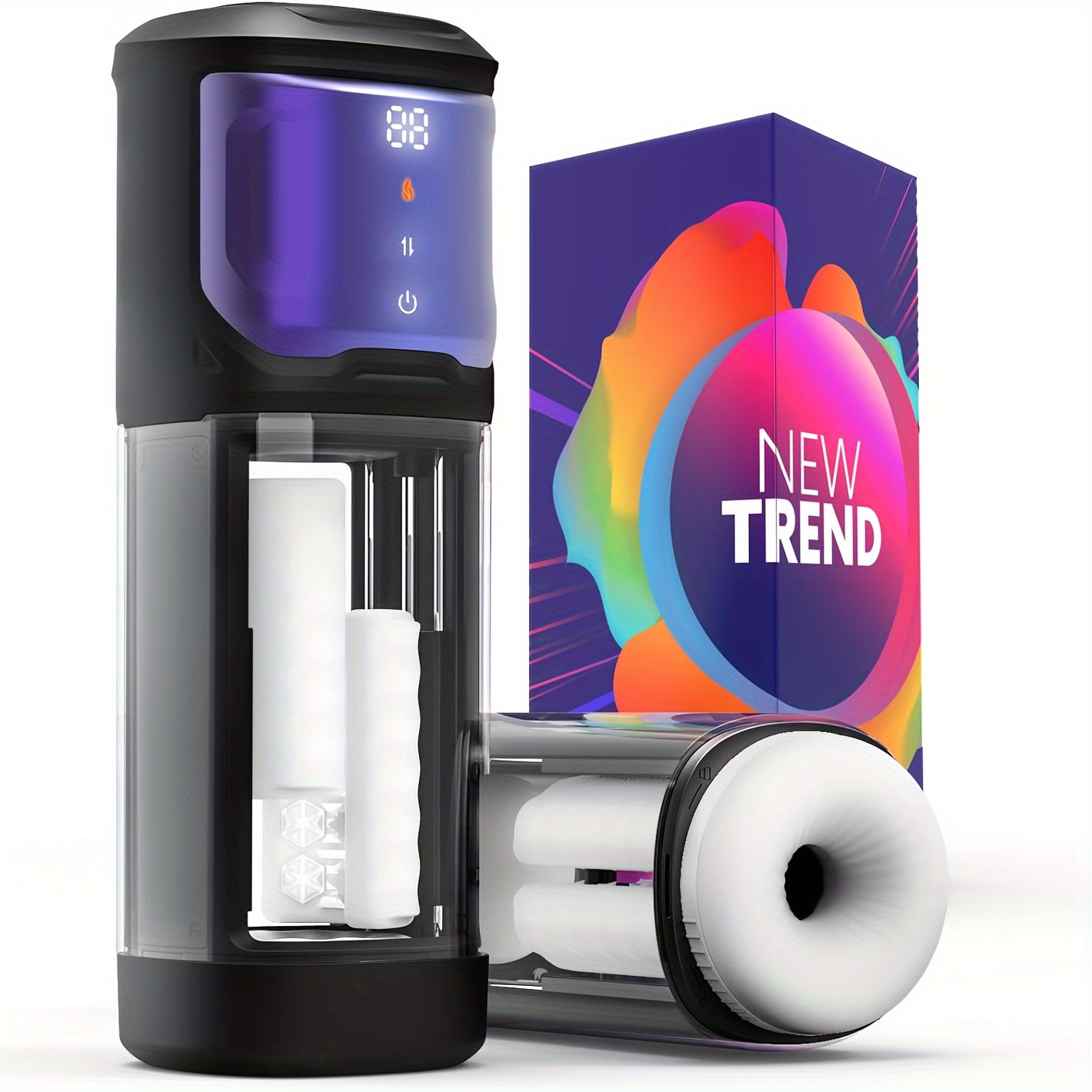 Male Masturbator Sex Toys For Men - Male Sex Toys Rubbing Heating Masturbator For Penis Stimulation. Adult Toys Mens Sex Toy Wtih 6 Rubbing Thrusting & 9 Vibrating & 2 Heating Modes. Pocket Pussy Male