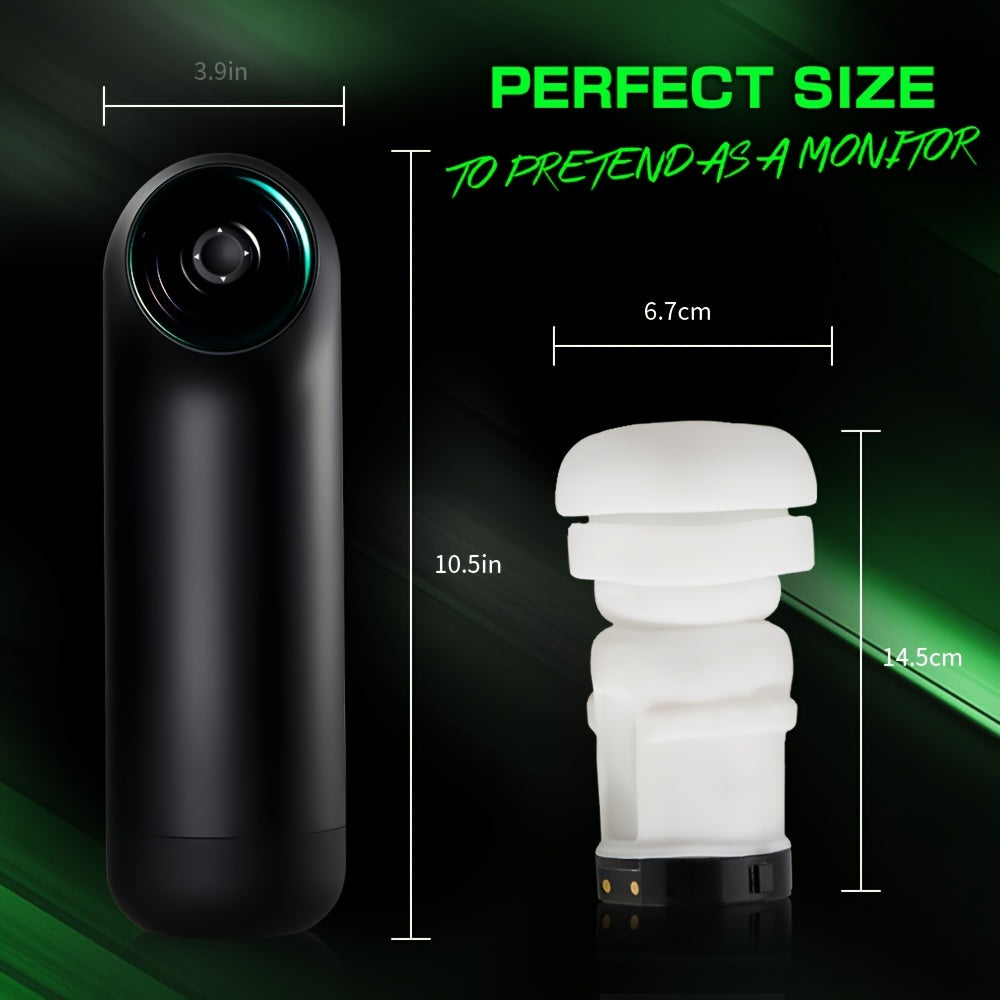Automatic Male Masturbators Sex Toys - Male Pocket Pussy Sleeve Vagina Stroker Toy With 7 Thrusting & Heating Mode. Adult Sex Toys & Games For Men