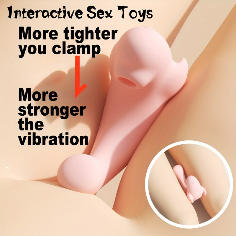 ไวเบรเตอร์ G-spot ของเล่นทางเพศสุดเซ็กซี่ใหม่ ของเล่นทางเพศสำหรับผู้หญิงดูดกระตุ้นคลิตอริส ของเล่นสำหรับผู้ใหญ่สำหรับผู้หญิงเล่นคู่ ของเล่นทางเพศแบบสั่นเพื่อการกระตุ้นสองเท่าพร้อมฟังก์ชันระเบิดด้วยปุ่มเดียว 5 โหมดดูด และ 5 โหมดสั่น