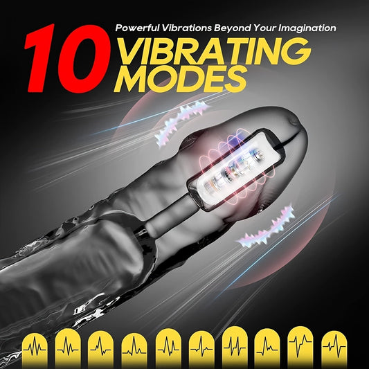 Penis Extender Sleeve Cock Sleeve with Vibrators glan clit stimulator. Penis Enlarger Vibrating Penis Sleeve Cock Ring with 10 Vibration Modes Remote Control