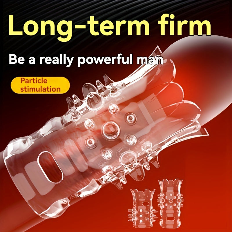 2pcs Men's Wolf Teeth Penis Sleeve Penis Cover Add More Fun And Excitement For Men Women Couples