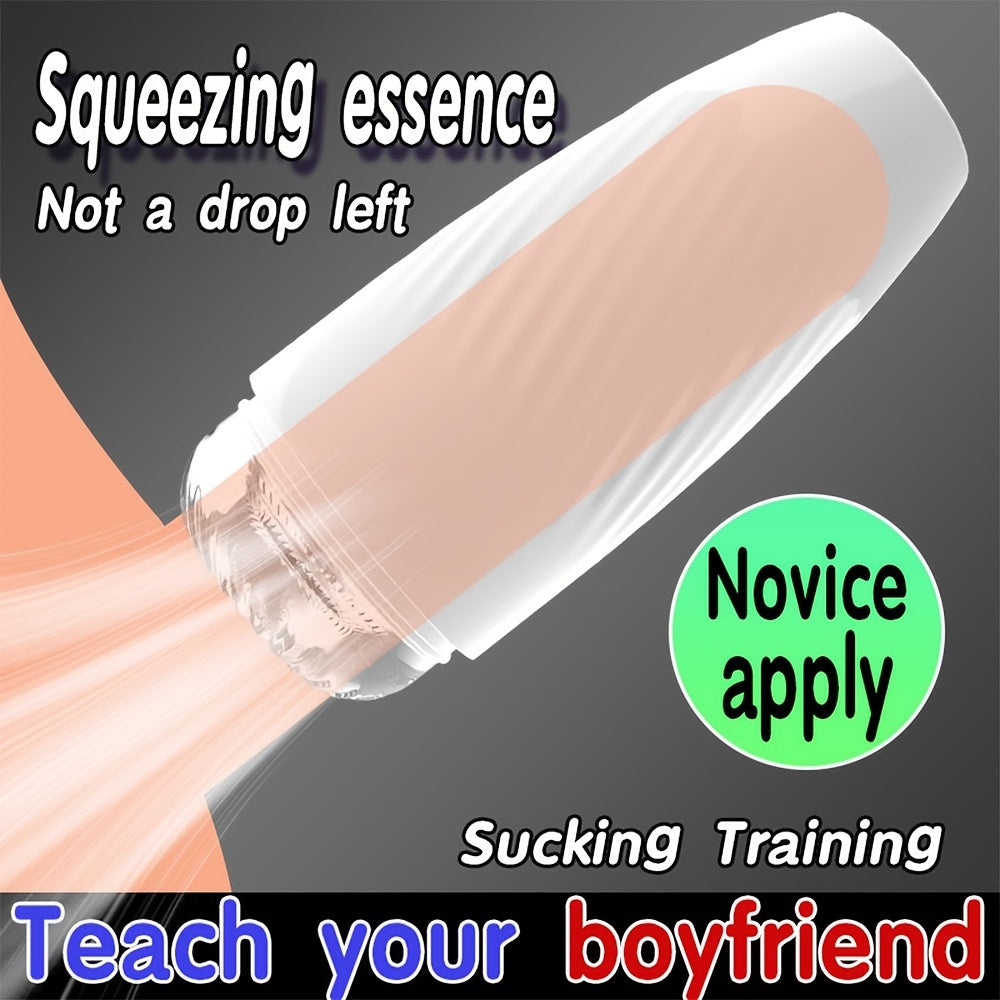 Male Masturbation Cup Soft Vagina Sex Toy Transparent Vagina Adult Endurance Training Adult Products Vacuum Pocket Cup Men