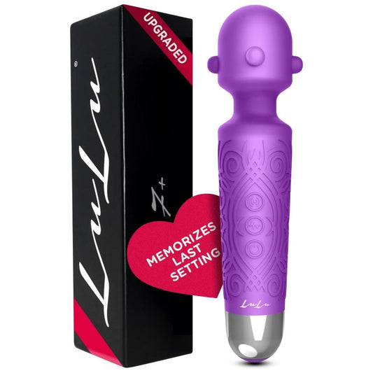 7+ Personal Massager - Cordless. Therapeutic & Rechargeable Mini Stress Relief Silicone - for Foot Back Neck - Upgraded Memory 5 Speeds 20 Patterns