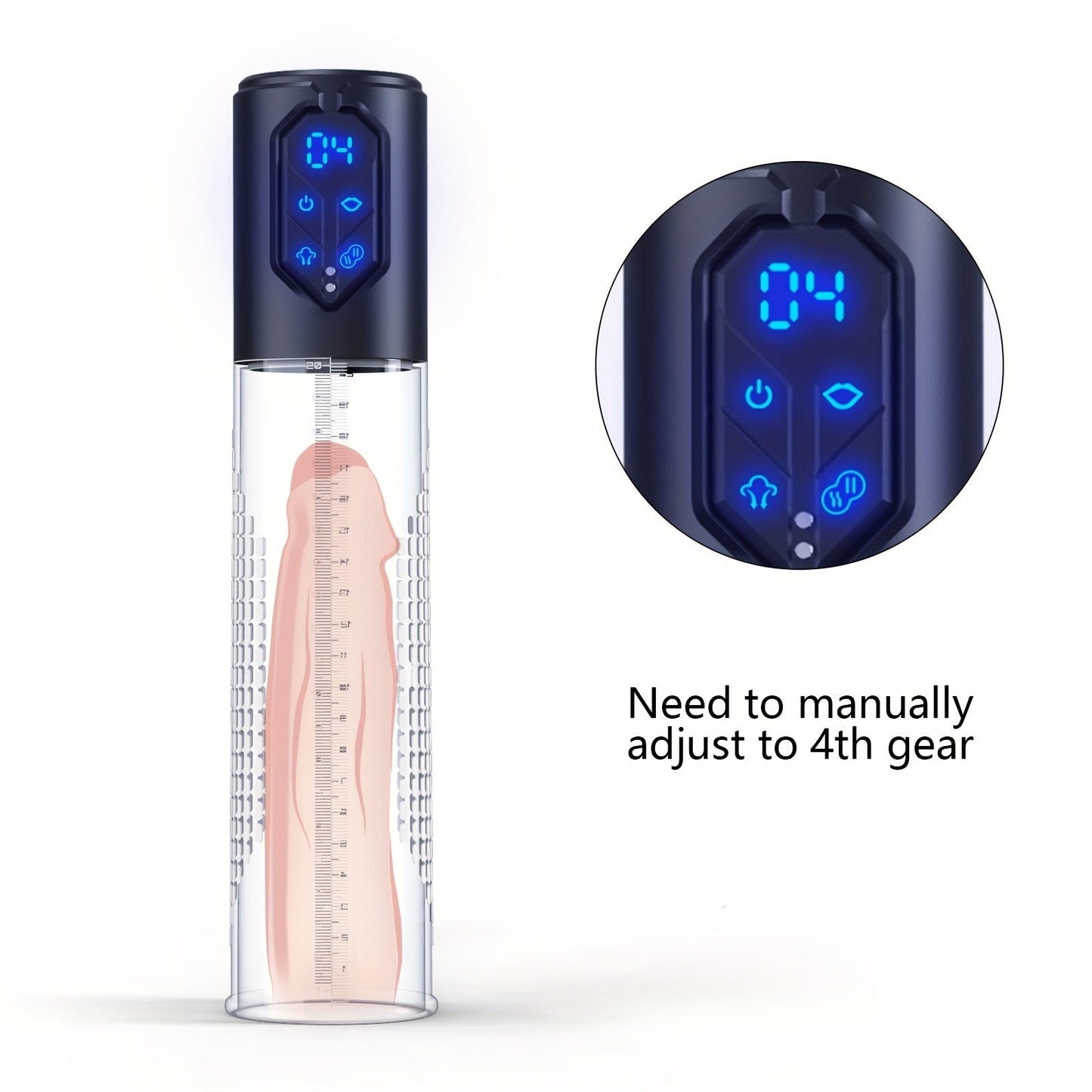 Automatic Penis Pump Sex Toys - Electric Male Masturbator Vacuum Pump With 3 Suction & 4 Erection Intensities. Pump Penis With 2 Vagina Sleeve For Adult Men